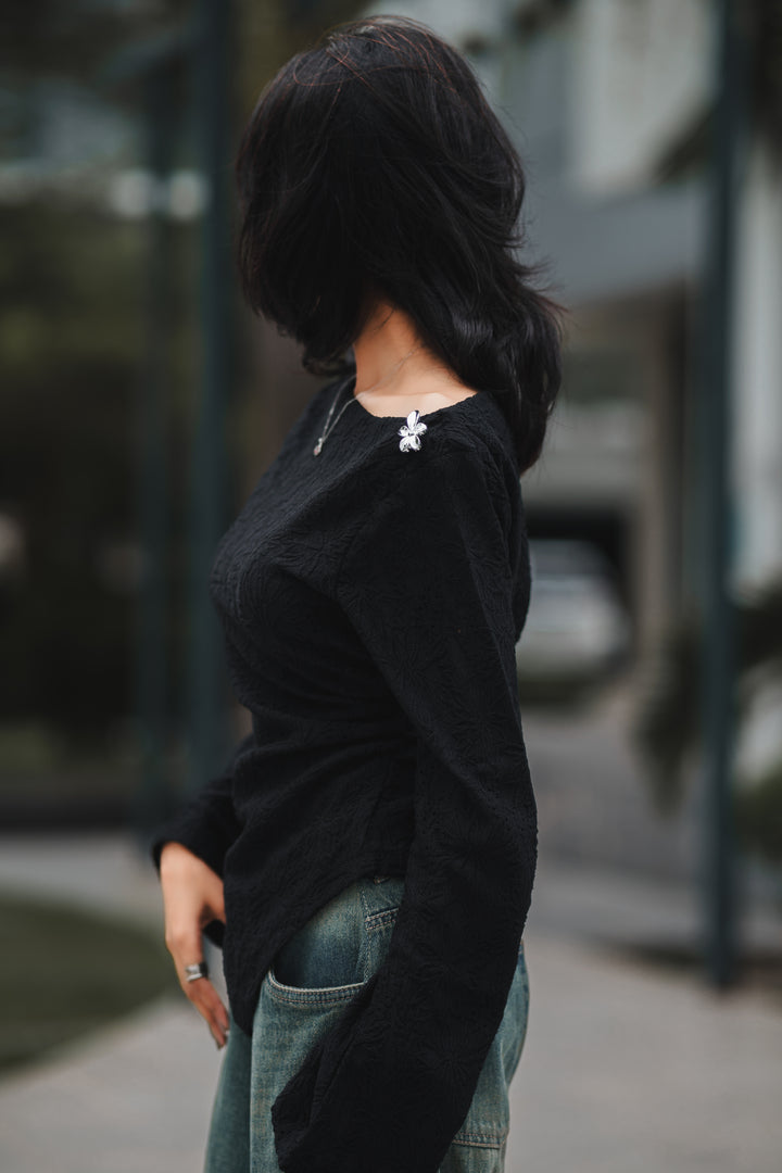 Women’s Asymmetrical Top - Black