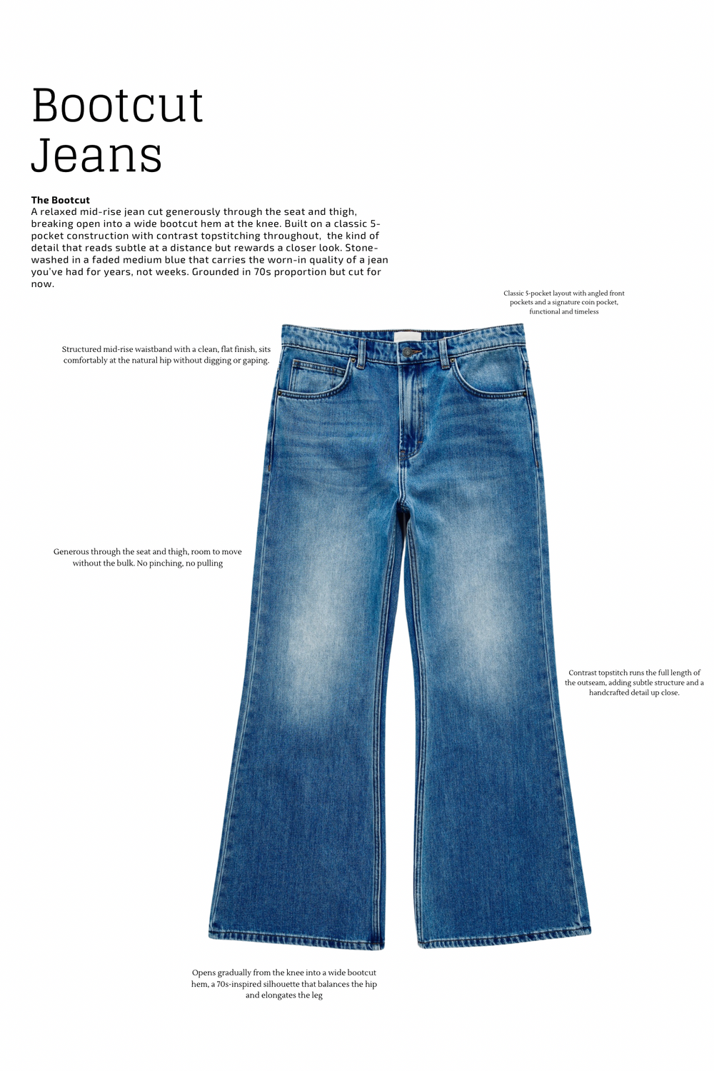 Bootcut Denim Jeans
