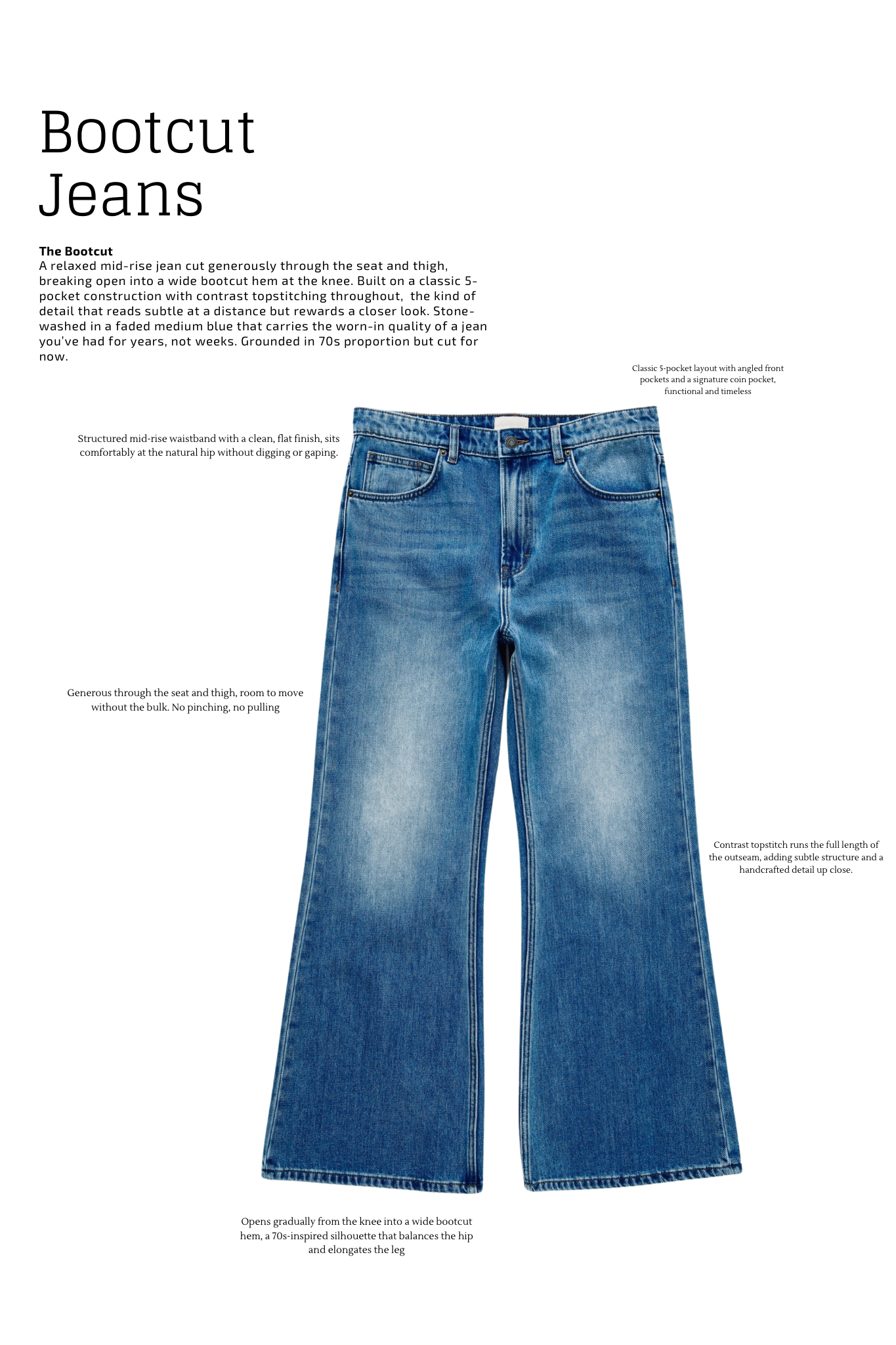 Bootcut Denim Jeans