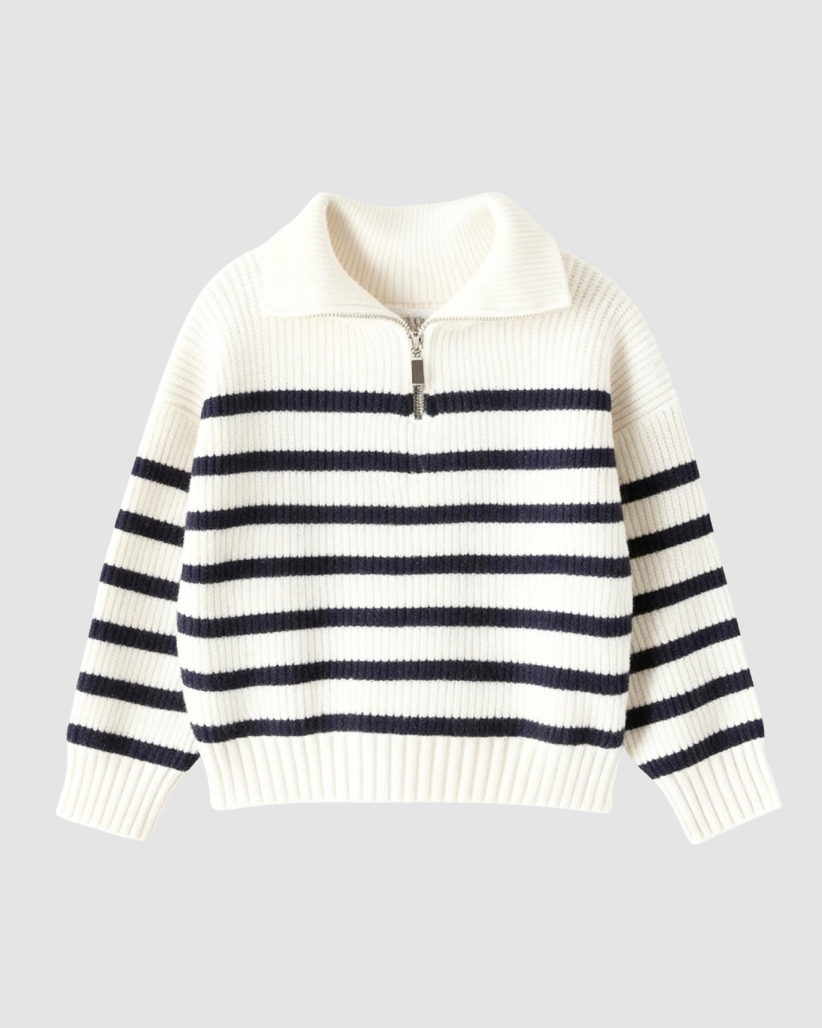 the belmont striped sweater white