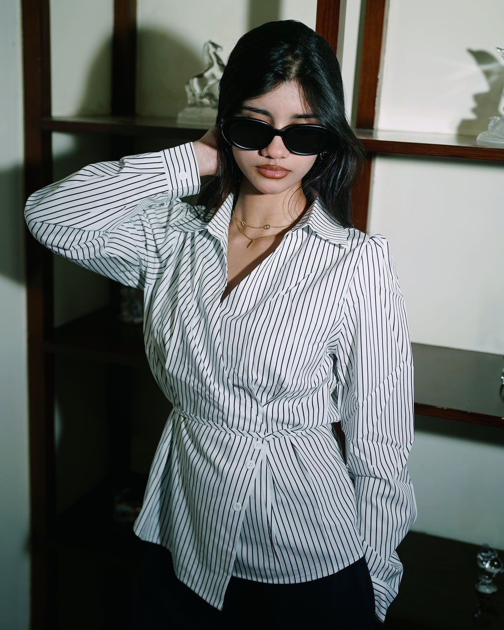 Women’s Striped White Shirt
