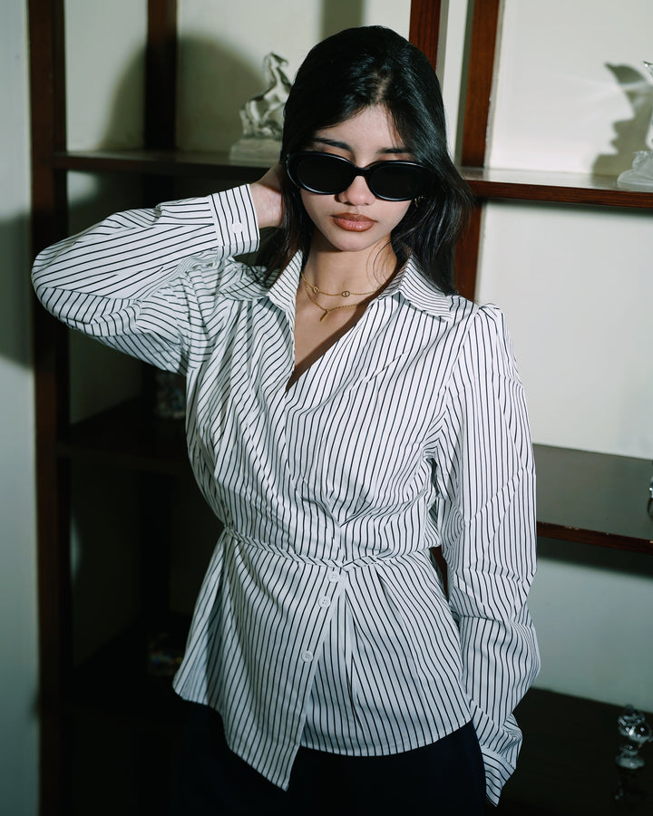 Women’s Striped White Shirt