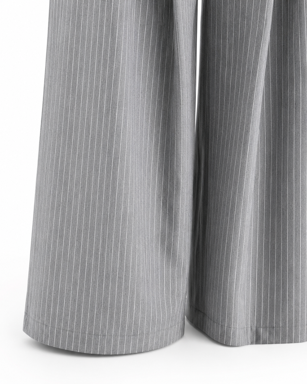 Unisex Prestige Pleated Pinstripe Pant - Striped Grey