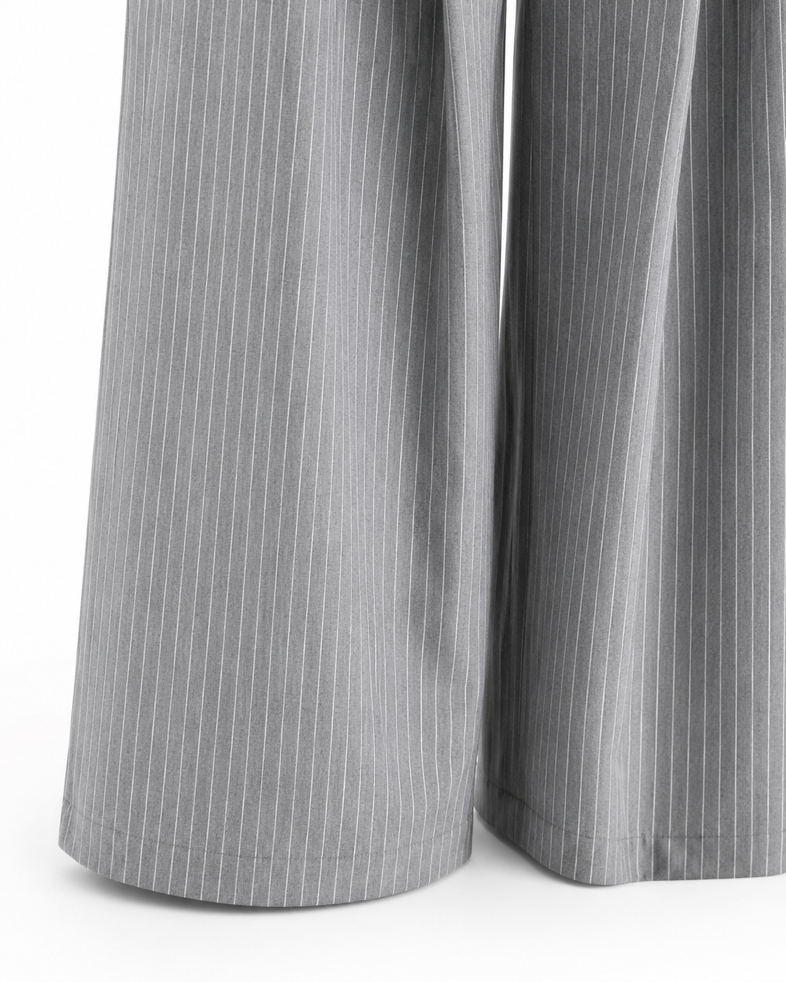 Unisex Prestige Pleated Pinstripe Pant - Striped Grey