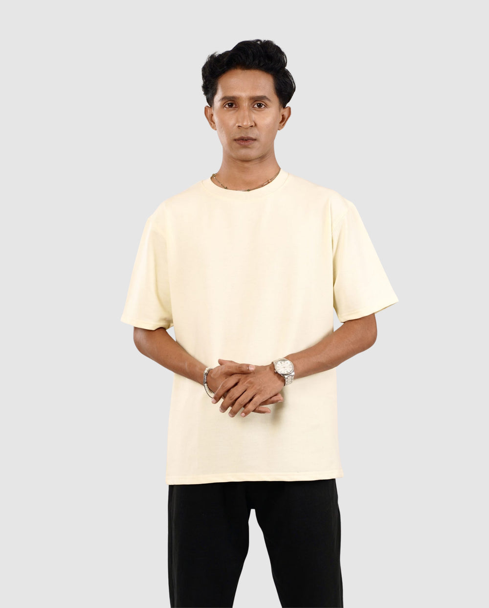 250 GSM Terry Tshirt - Cream