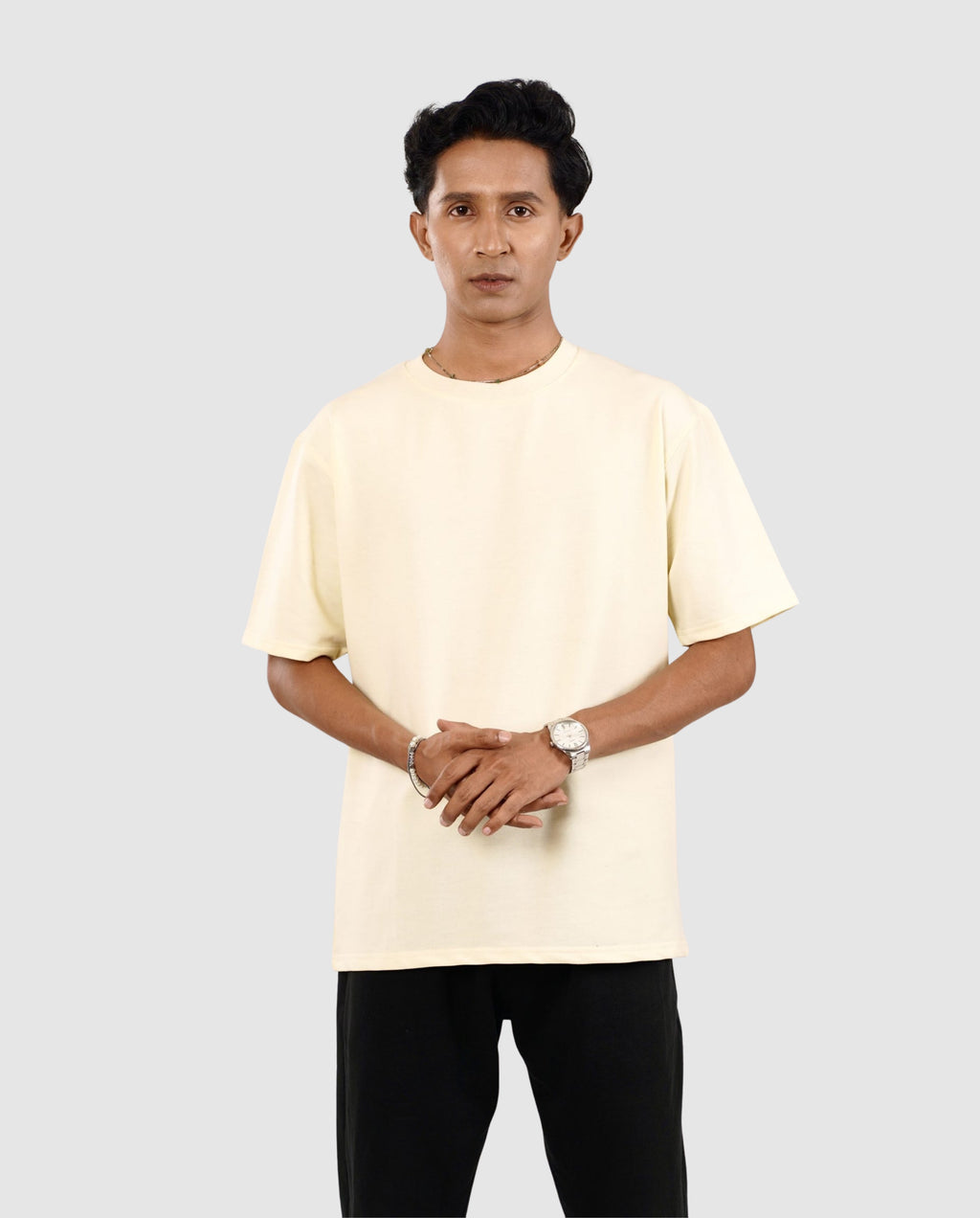 250 GSM Terry Tshirt - Cream
