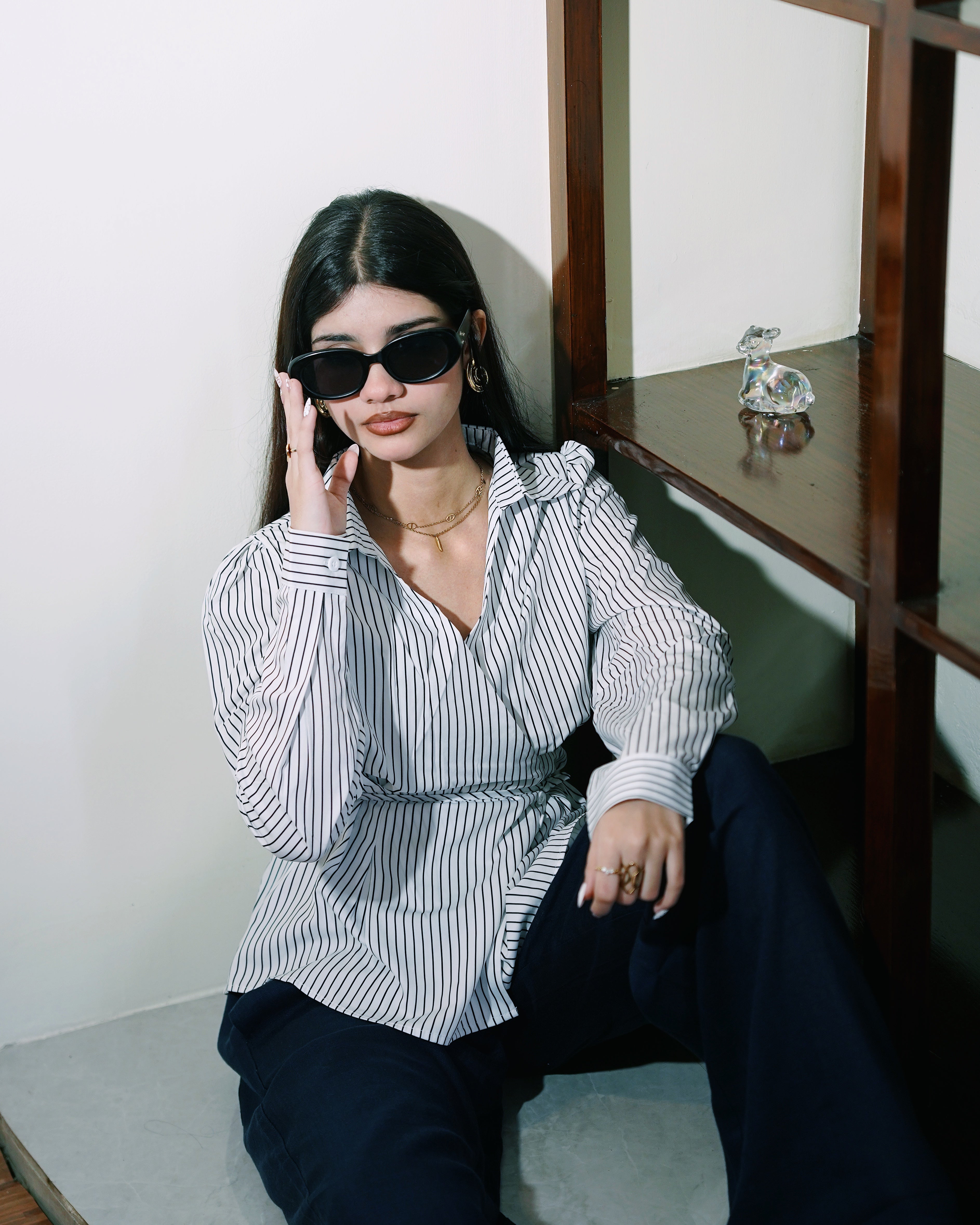 Women’s Striped White Shirt