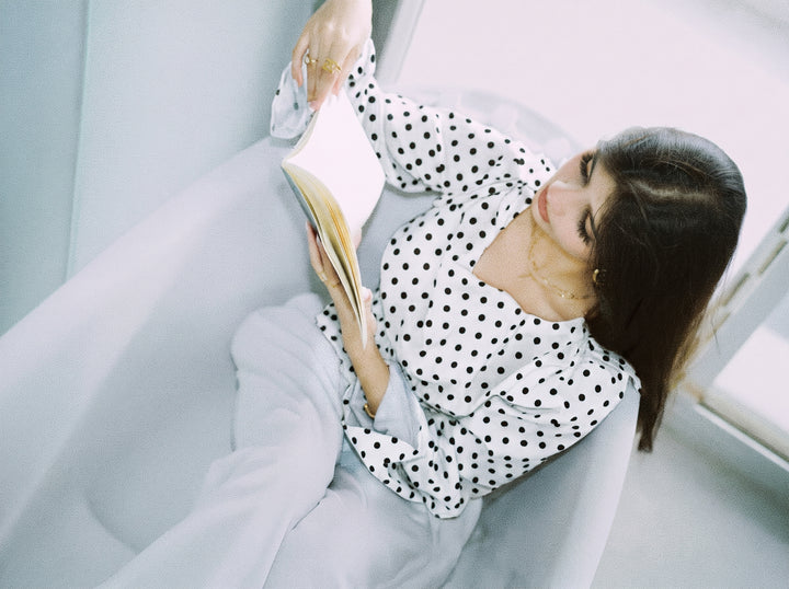 Women’s Polka Dot Top - White