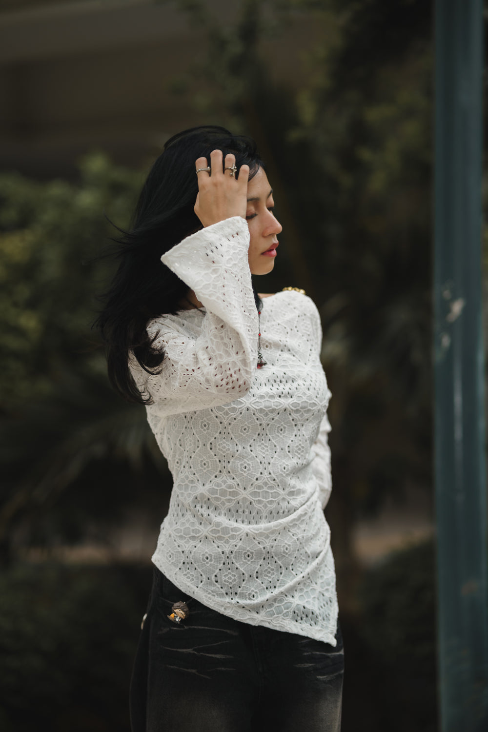 Women’s Asymmetrical Top - White
