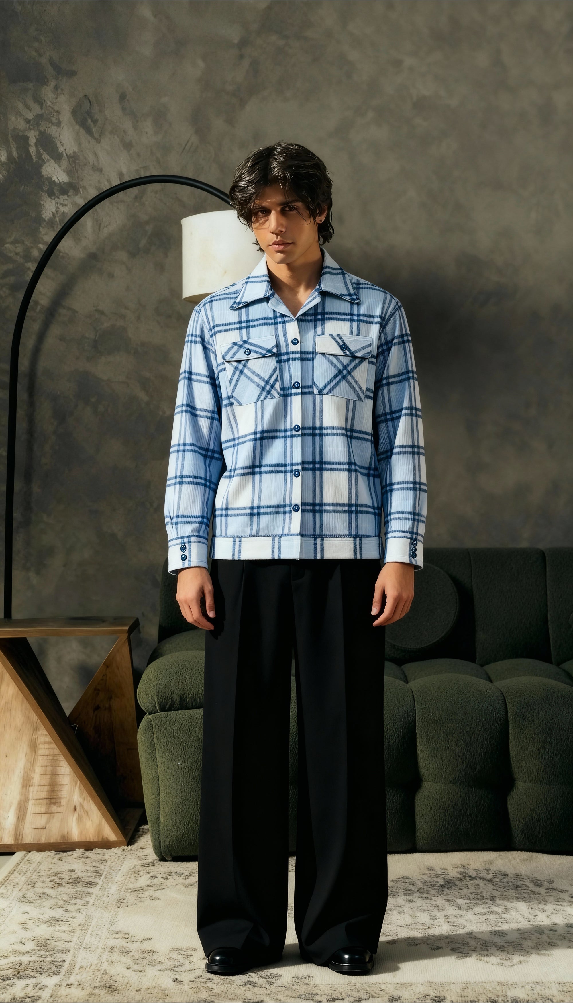 Heavyweight Shacket - Blue