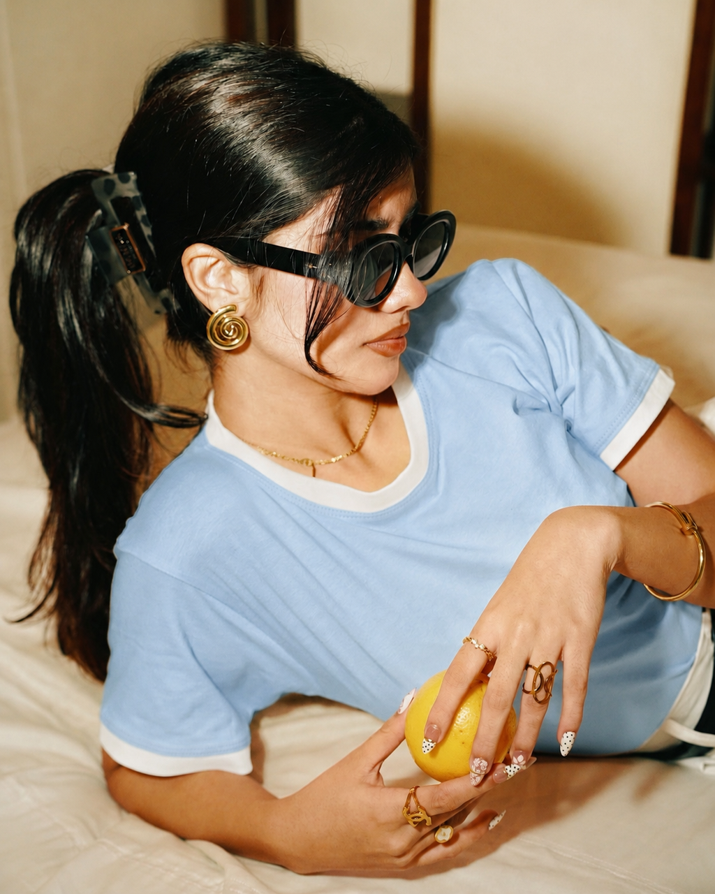 Women’s Baby Tee - Baby Blue