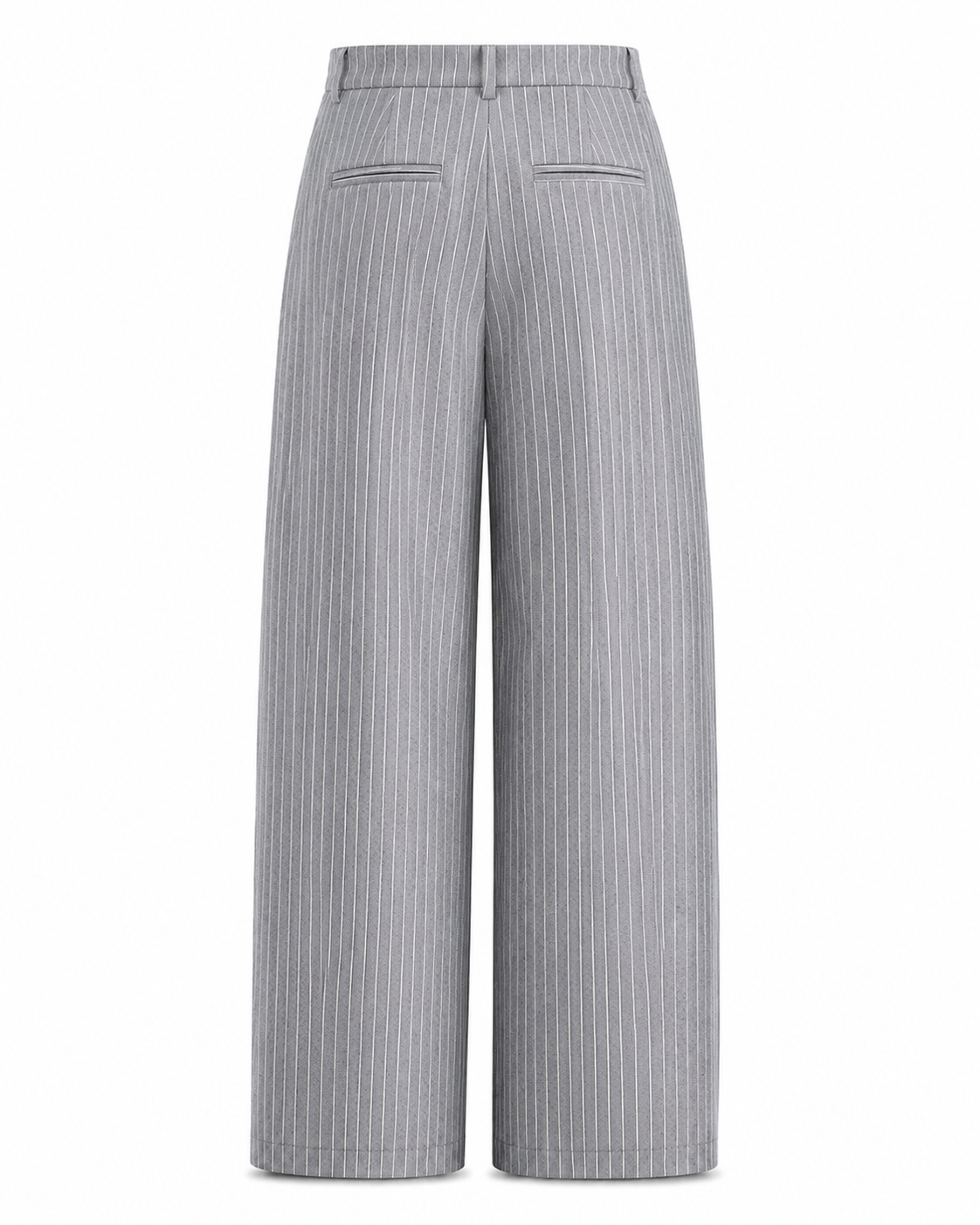 Unisex Prestige Pleated Pinstripe Pant - Striped Grey
