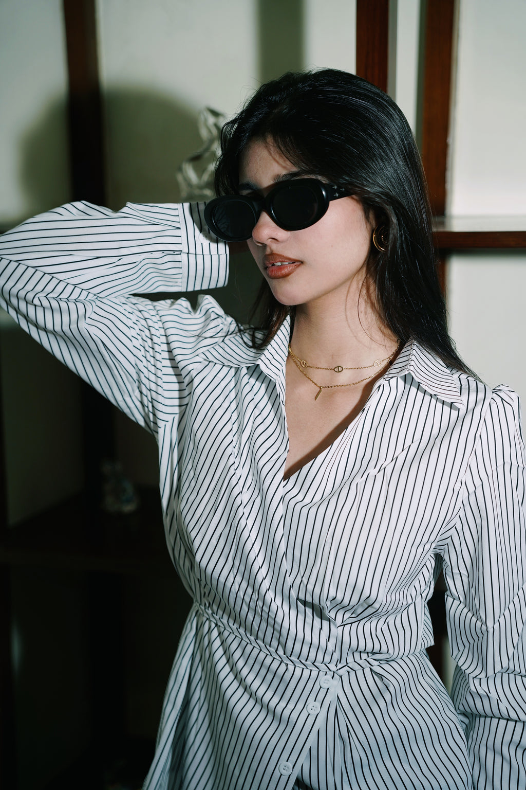 Women’s Striped White Shirt