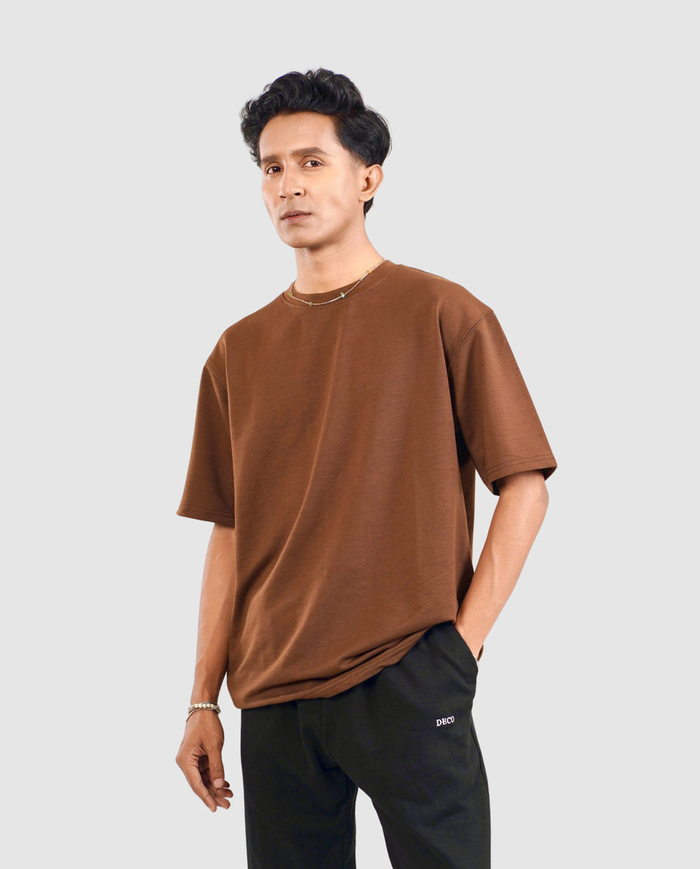 250 GSM Terry Tshirt - Brown