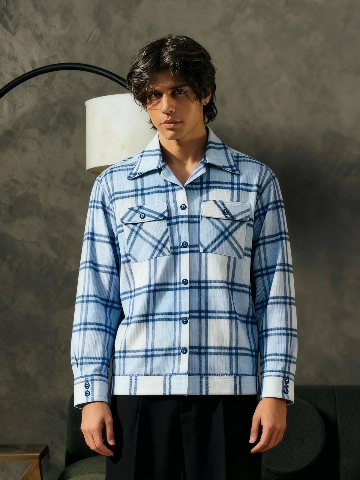 Heavyweight Shacket - Blue