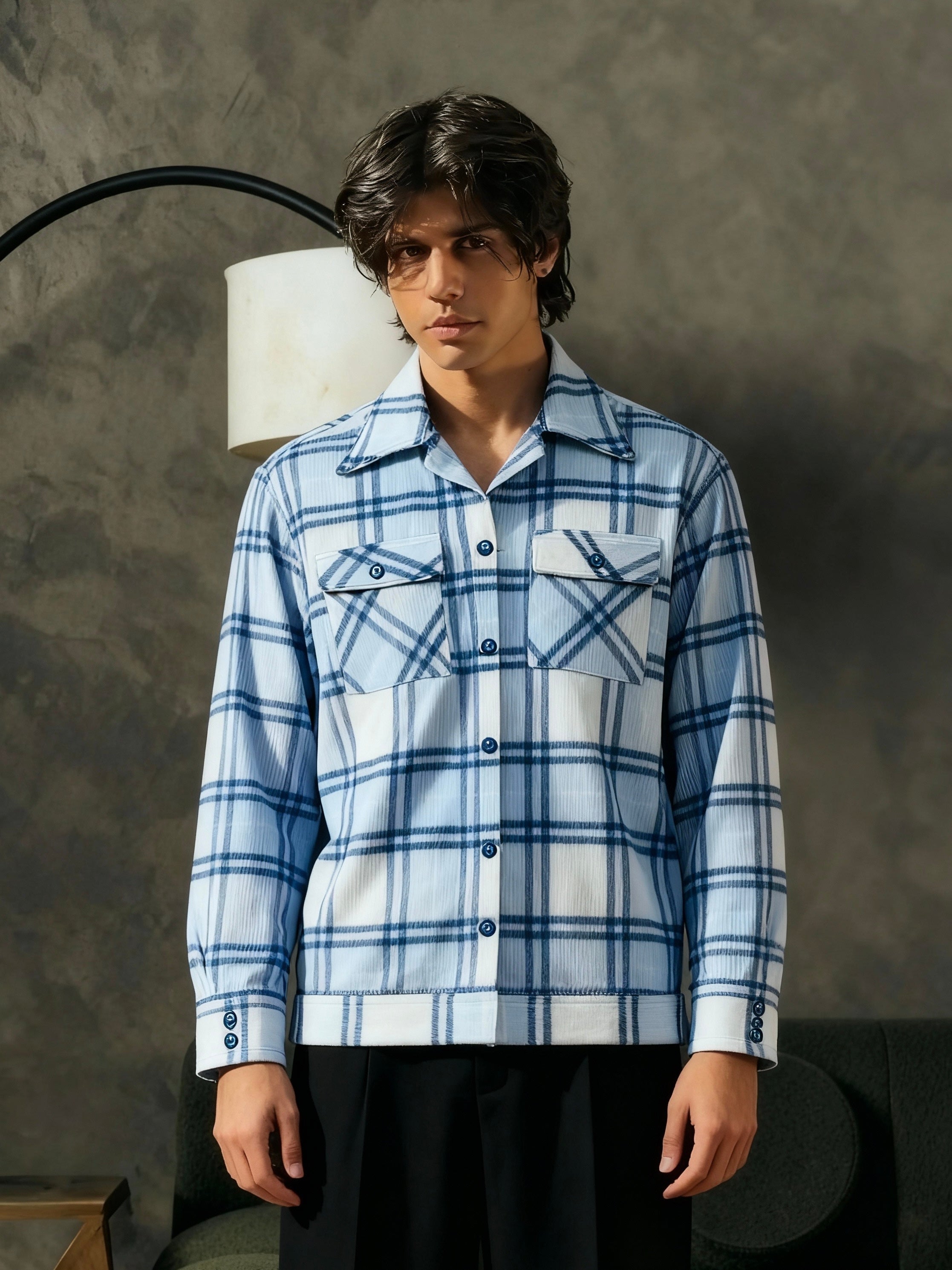 Heavyweight Shacket - Blue