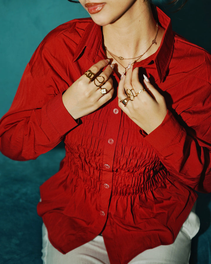Women’s Fitted Red Shirt