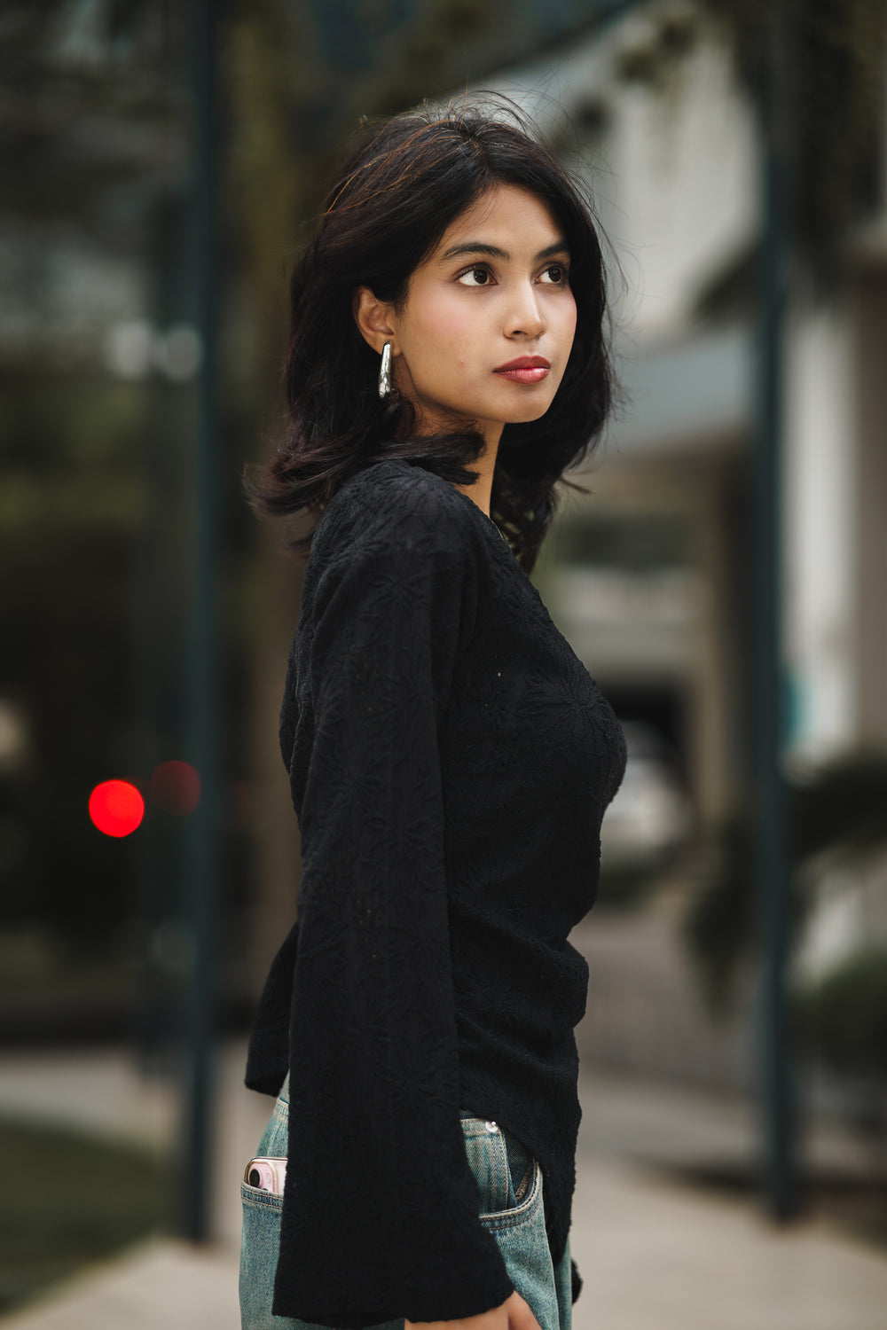 Women’s Asymmetrical Top - Black