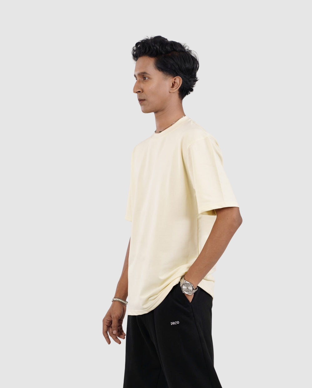 250 GSM Terry Tshirt - Cream