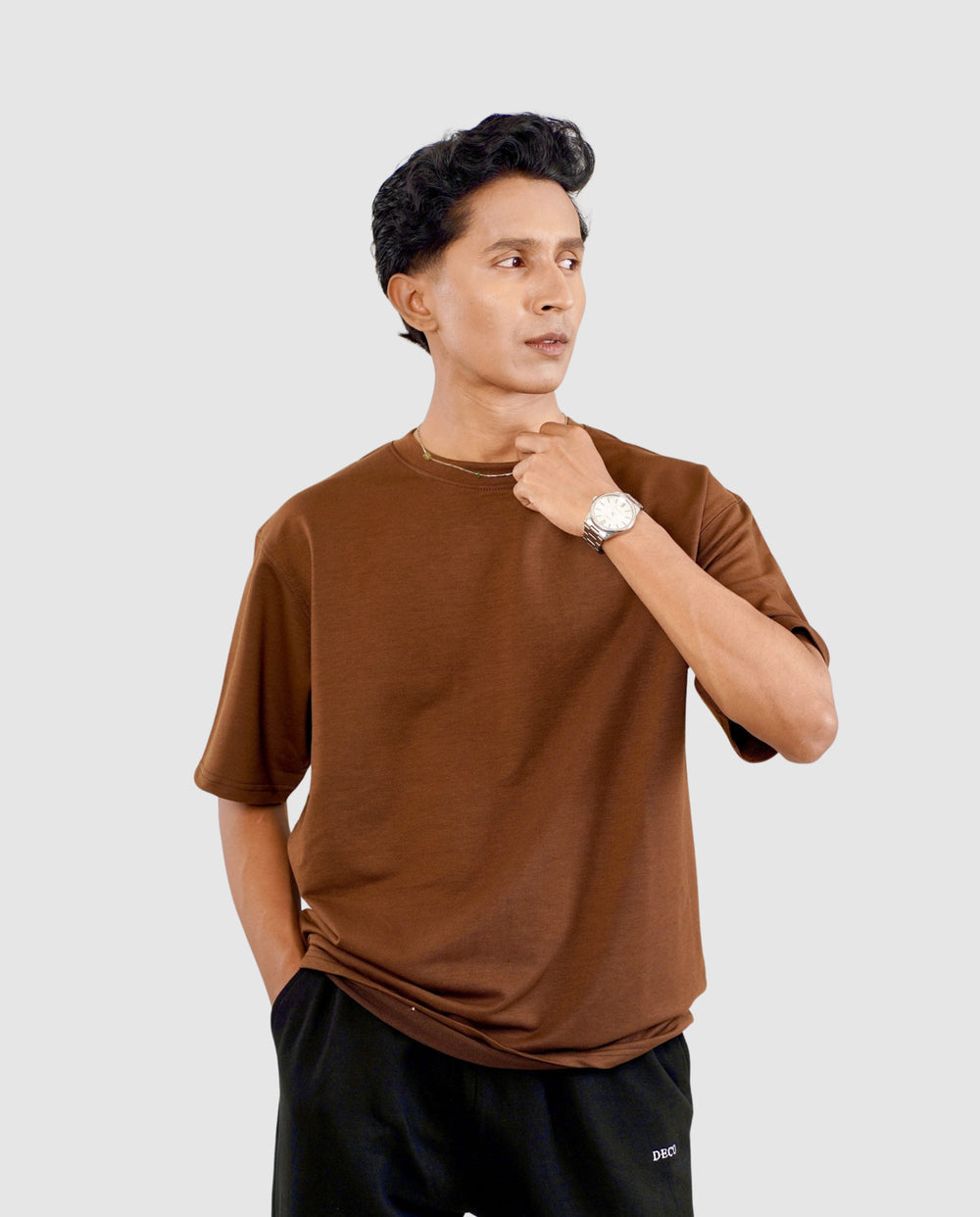 250 GSM Terry Tshirt - Brown