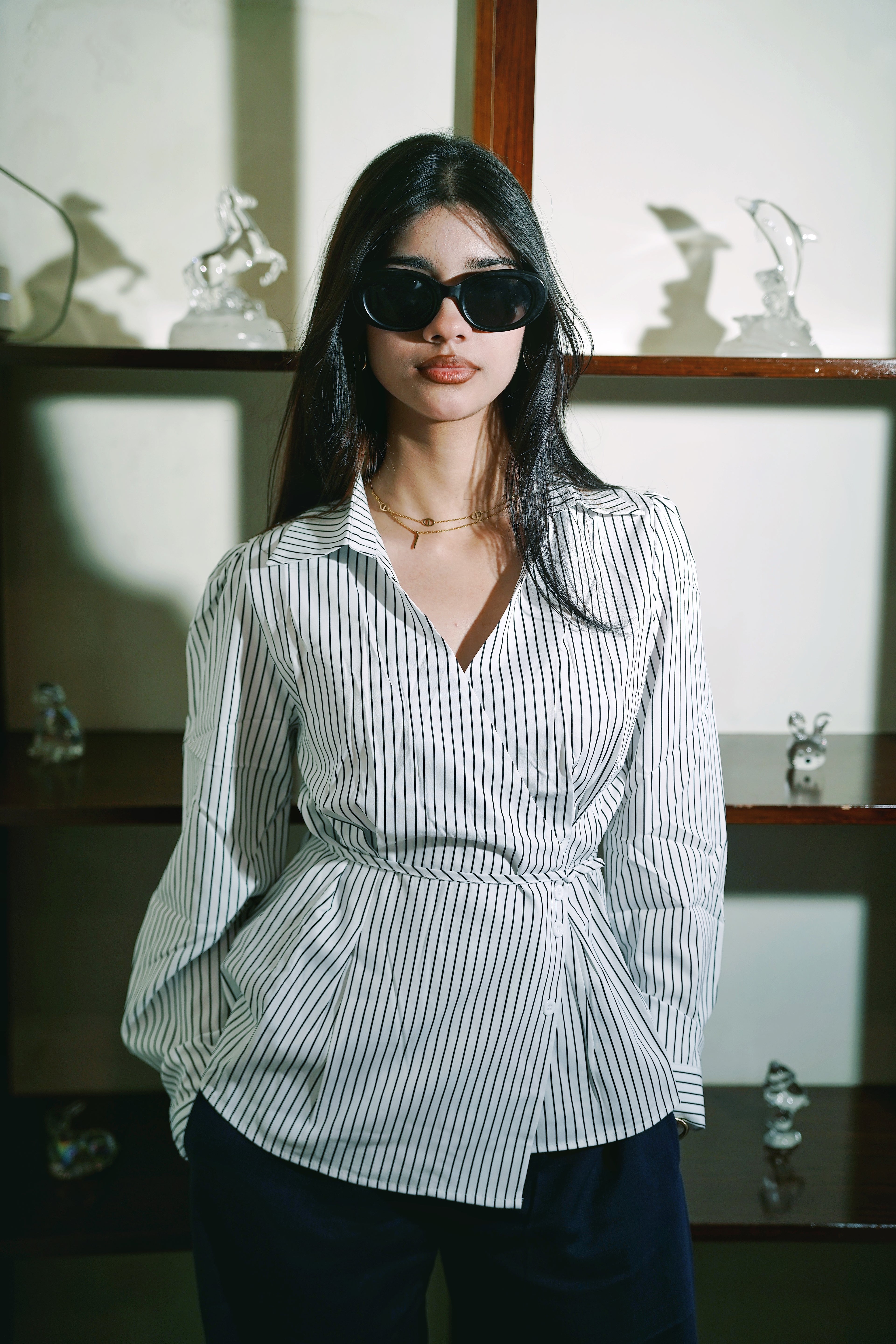 Women’s Striped White Shirt