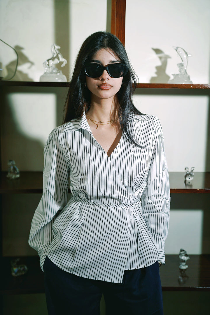 Women’s Striped White Shirt