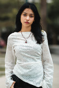 Women’s Asymmetrical Top - White