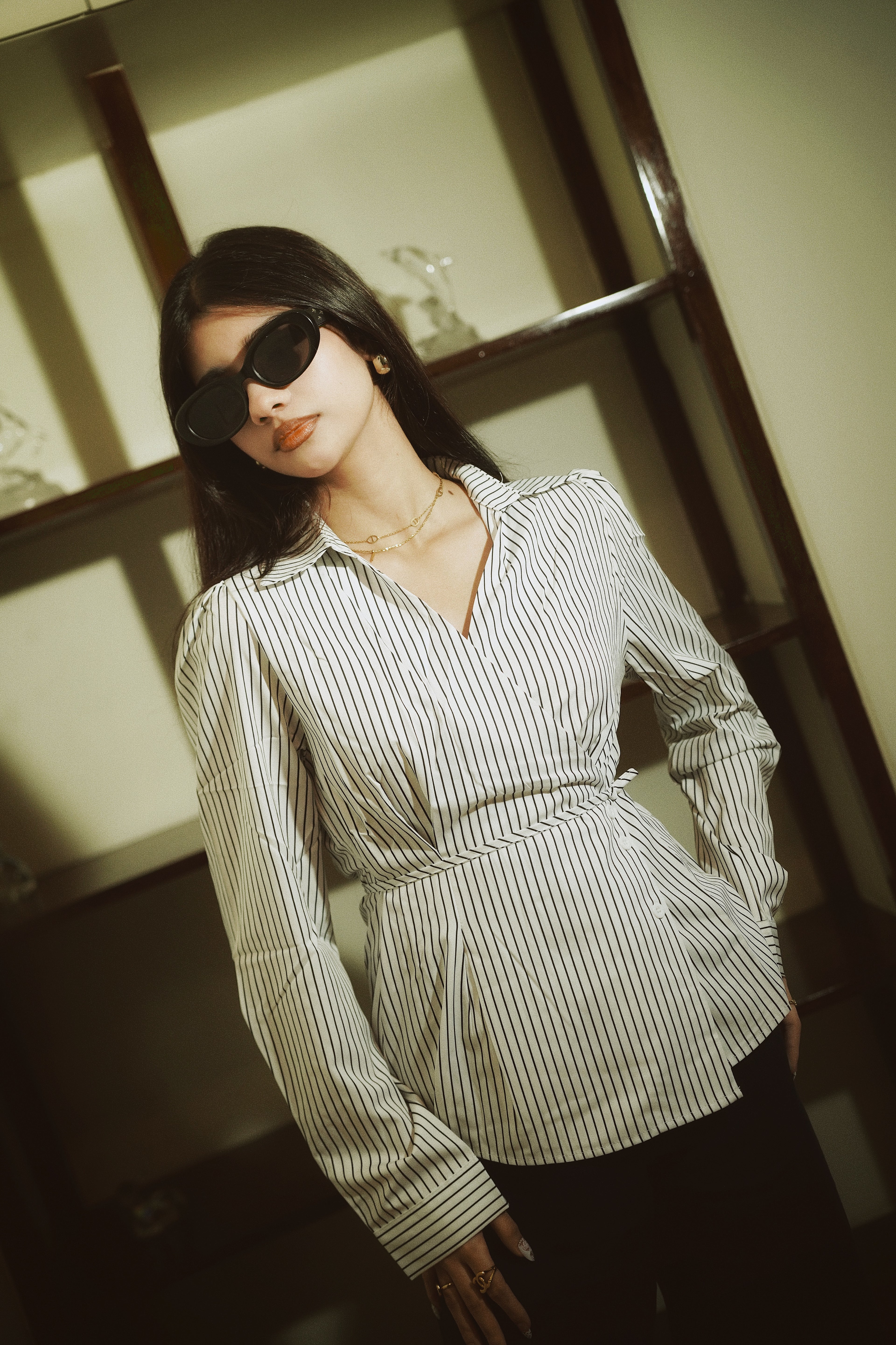 Women’s Striped White Shirt