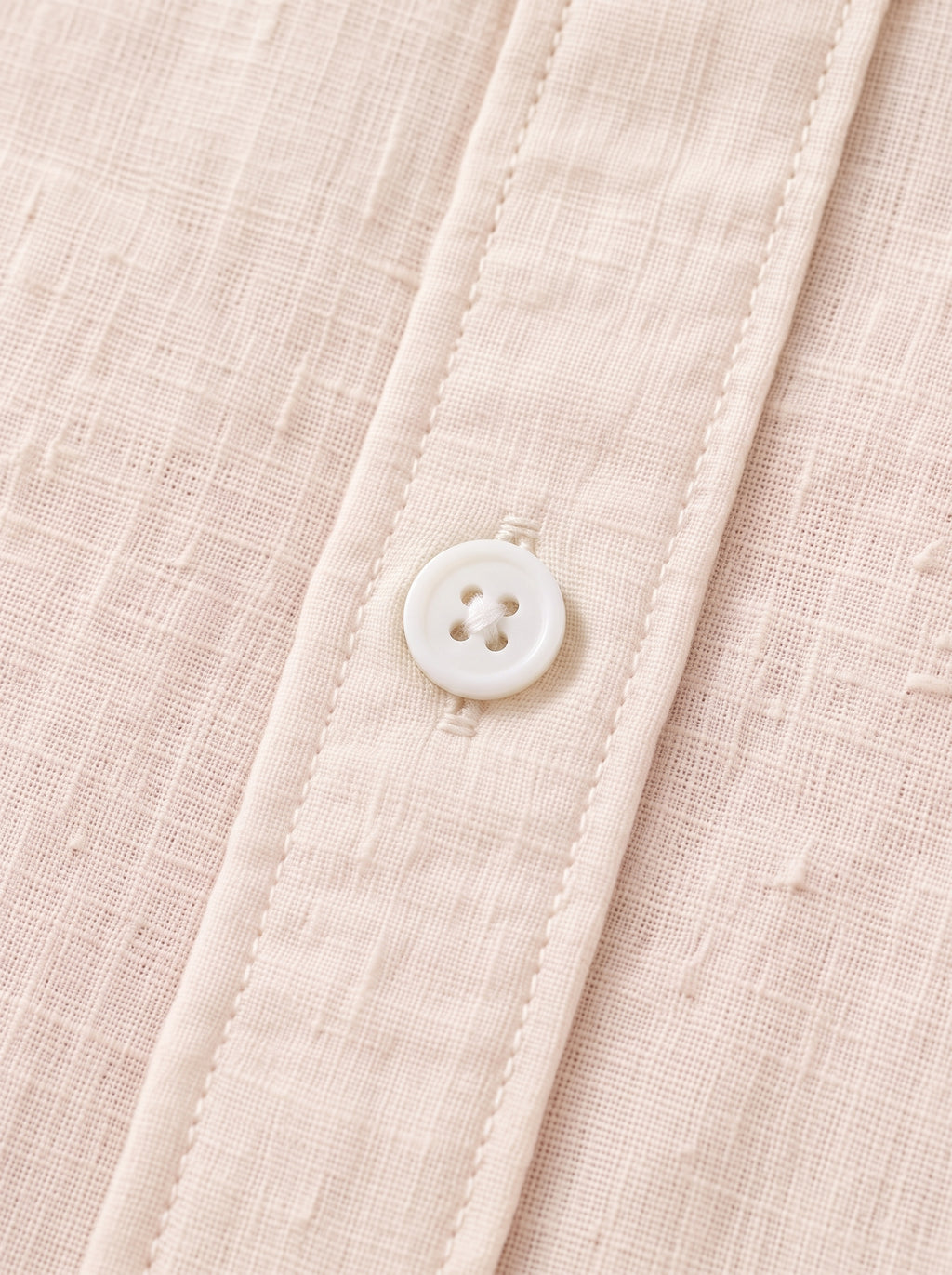 OffWhite Linen Shirt with European Collar