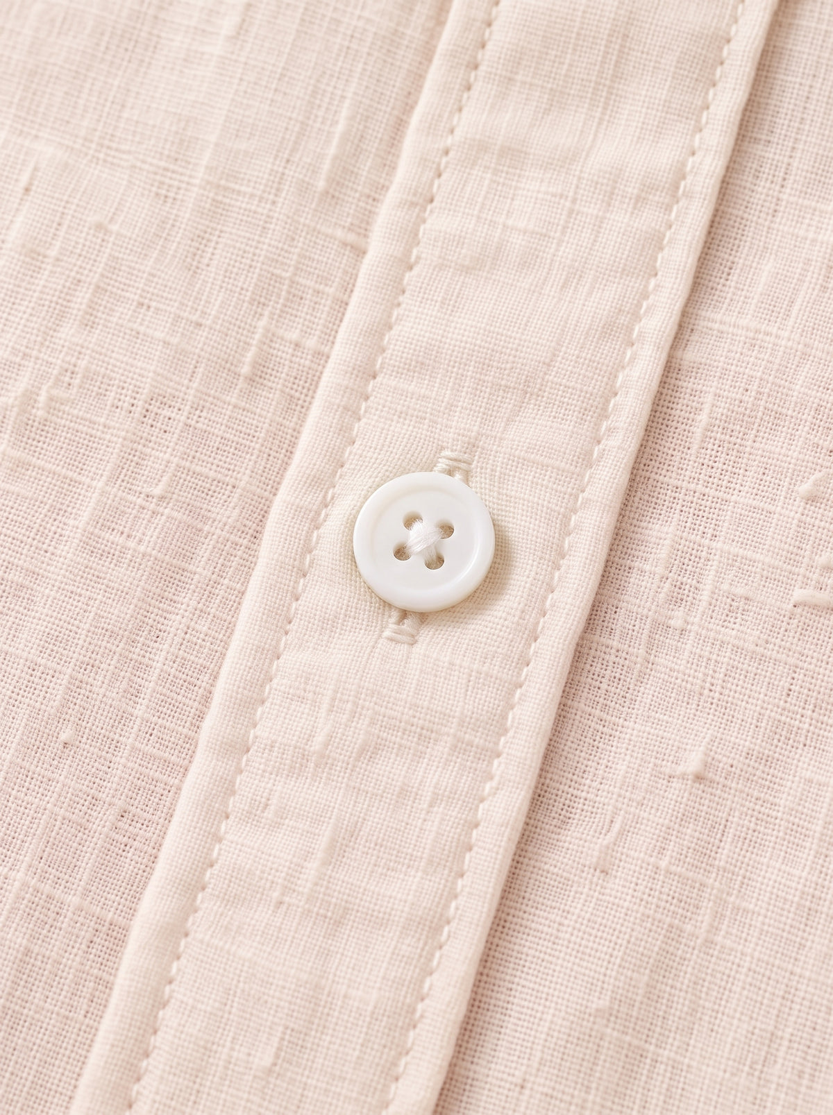 OffWhite Linen Shirt with European Collar