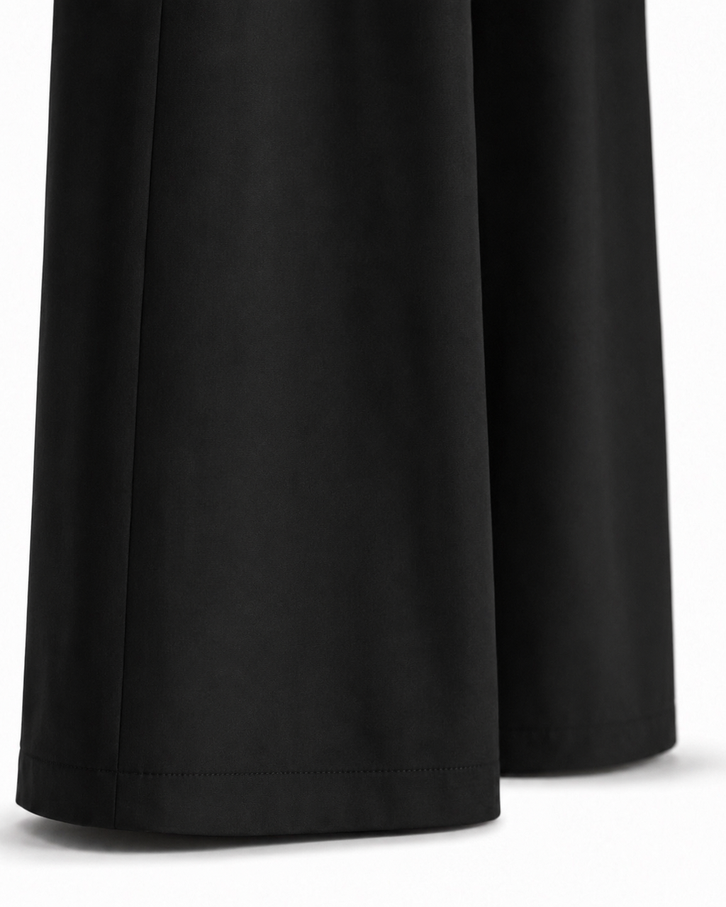Unisex Prestige Pleated Pinstripe Pant - Black