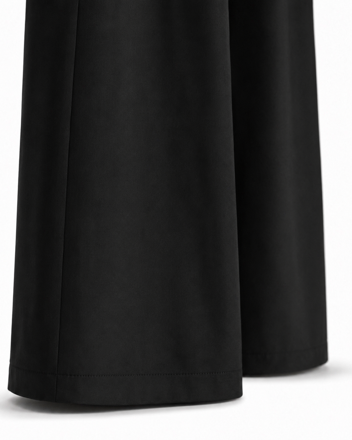 Unisex Prestige Pleated Pinstripe Pant - Black