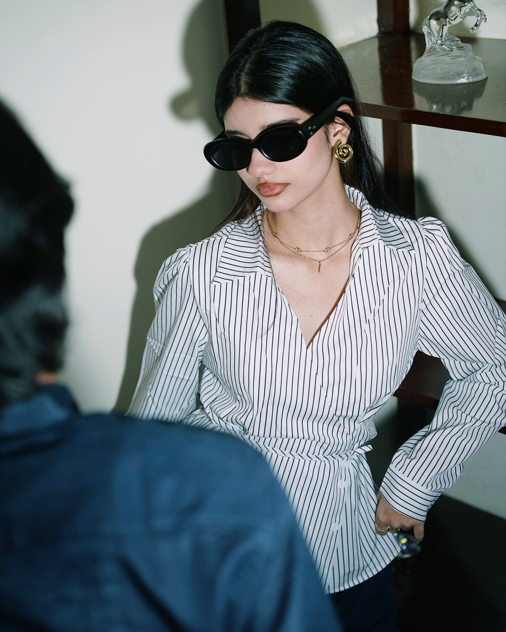 Women’s Striped White Shirt