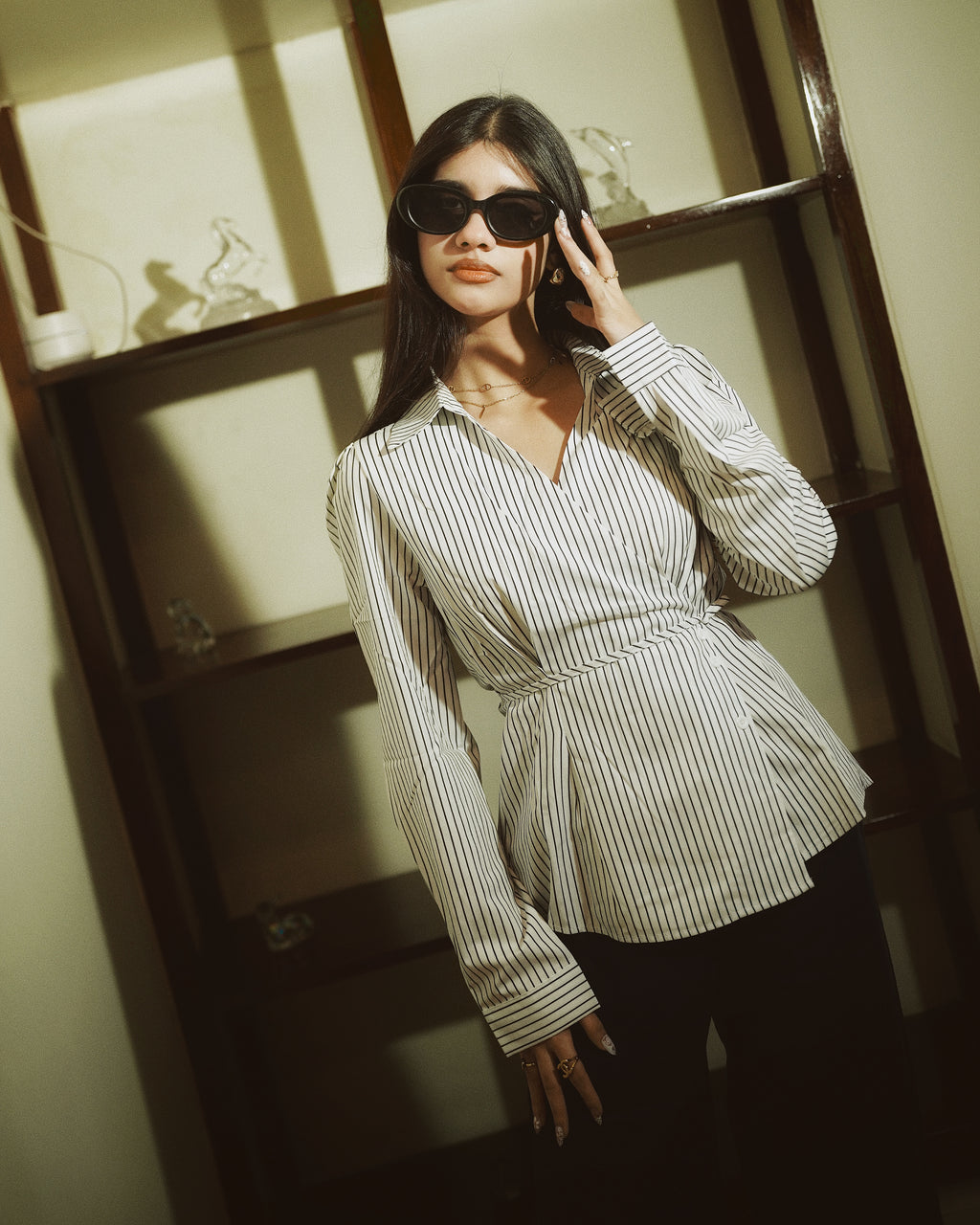 Women’s Striped White Shirt