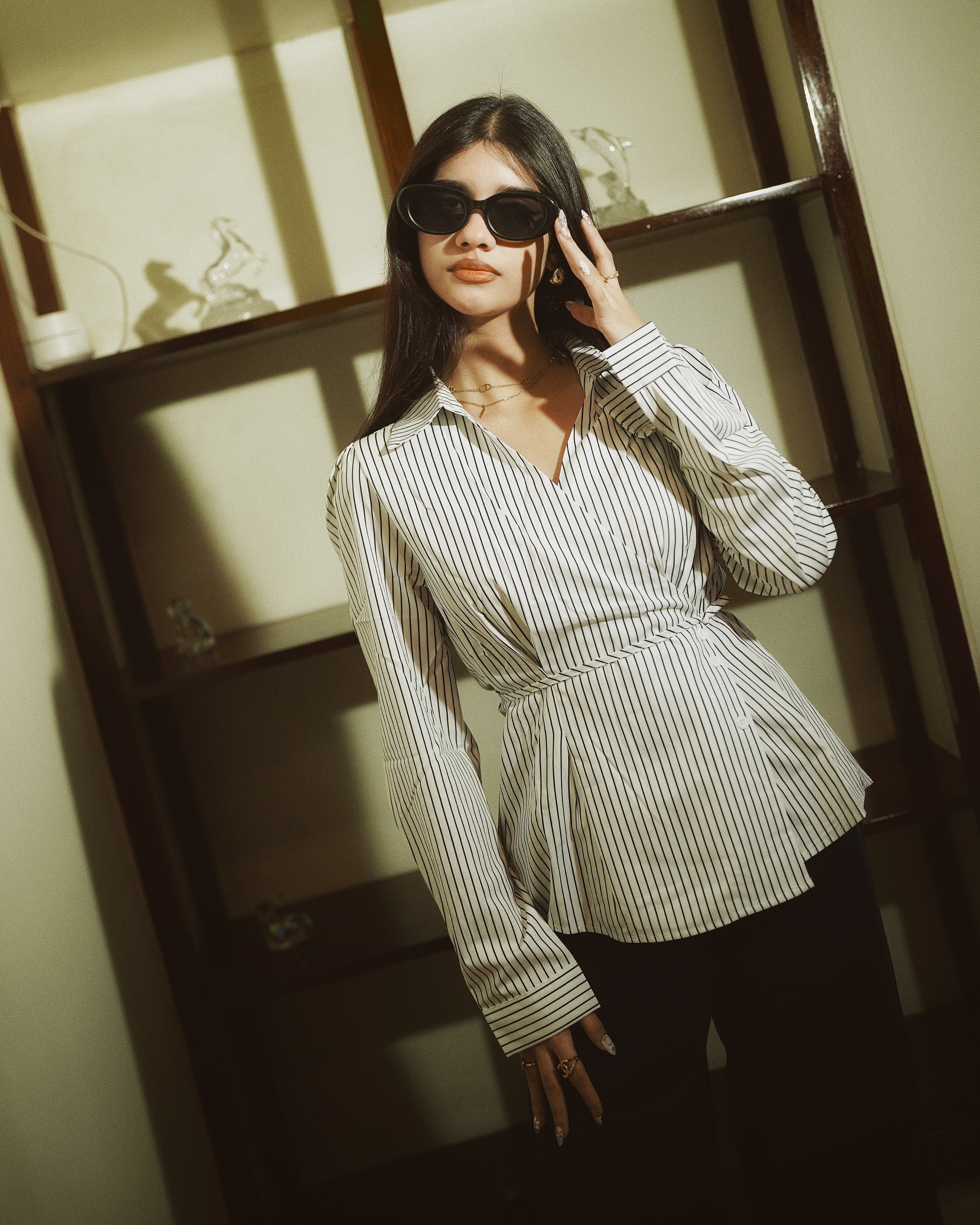 Women’s Striped White Shirt