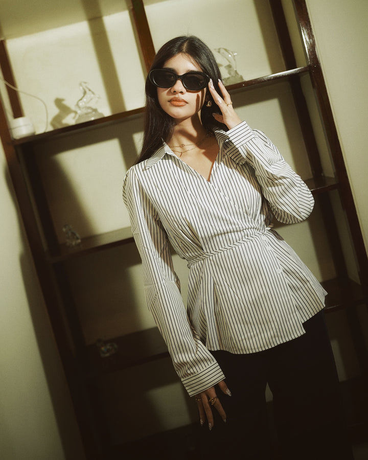 Women’s Striped White Shirt