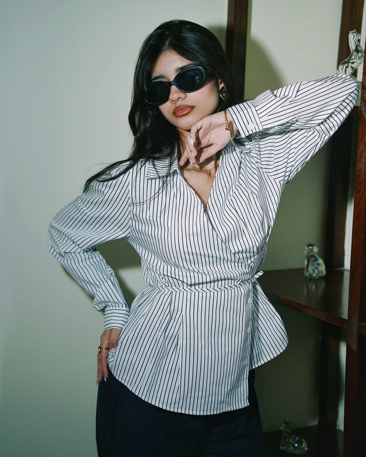 Women’s Striped White Shirt