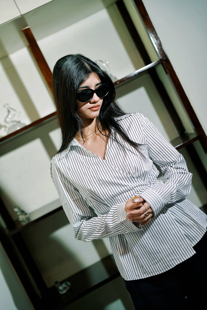 Women’s Striped White Shirt