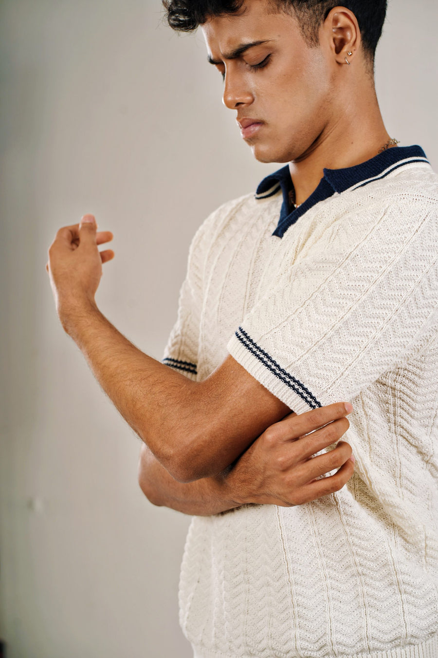 Luxury Leaf Knit Tshirt