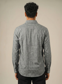 Pure Linen Shirt  -  Grey