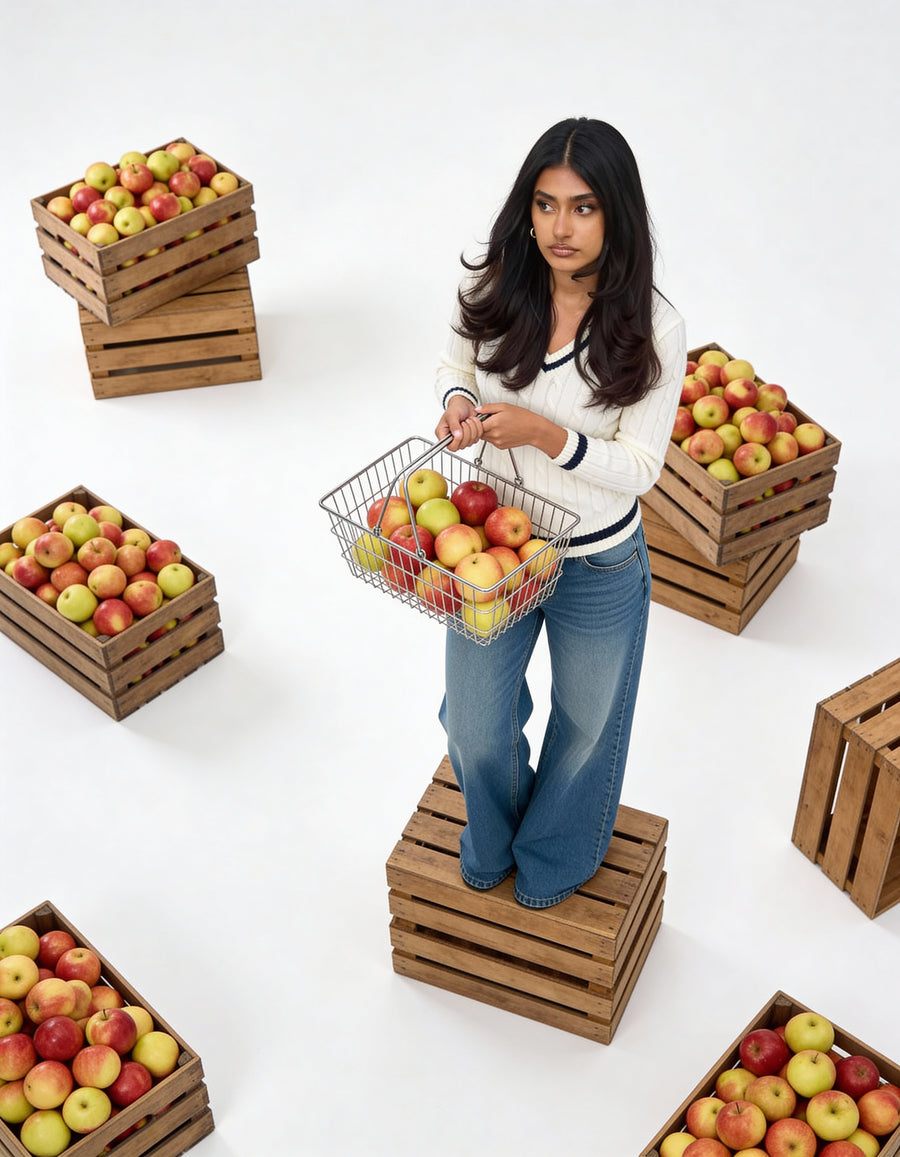 Valeria Women's V-Neck Sweater - White - Image 7